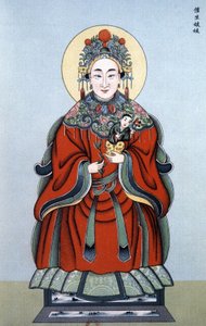 ツォエイ・チェン・ニャンニャン、子供の誕生を促す女神。1911-1920年（エングレーヴィング） 作： Unbekannter Künstler
