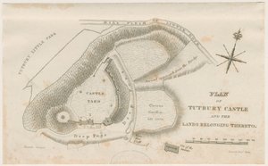 タットベリー城：計画：彫刻、nd [c 1832] 作： Unbekannt