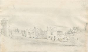タットベリー城：鉛筆画、nd [？19セント] 作： Unbekannt