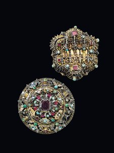 2つの胸のロゼット、シビウ、c.1675-1700 作： Unbekannt