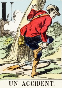 U : Un accident - The Hunting Alphabet, c.1890 (e.g. engraving) 作： Unbekannt