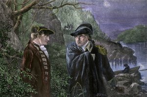 アメリカ合衆国独立戦争（1775-1783）：ベネディクト・アーノルド（1741～1801）は1780年7月、ウェストポイントをイギリスに引き渡すと約束し、祖国を裏切った。アーノルドは2万ポンドと准尉の地位で砦を英国に返還すると申し出た。コ 作： Unbekannter Künstler