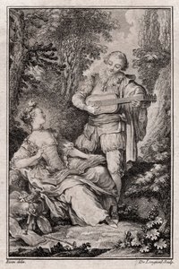 Nimetön genrekohtaus, Pariisi 1766 (kaiverrus) 作： Unbekannter Künstler