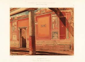 酔った牧神の家、ポンペイの眺め。 1896年（クロモリトグラフ） 作： Unbekannter Künstler