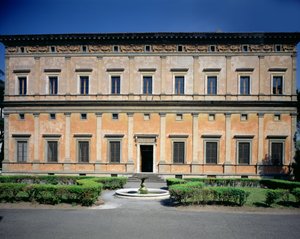 バルダッサーレ・ペルッツィ（1481-1536）が設計したファサードの眺め 1506年（写真 作： Unbekannt