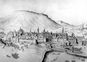 サヴォワのシャンベリー市街の眺め 作： Unbekannter Künstler