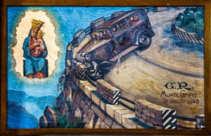 Imagem votiva na igreja de peregrinação Madonna del Sassoon Locarno, Ticino, Suíça, Locarno, Ticino, Suíça, Europa (foto) 作： Unbekannter Künstler