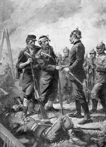 第一次世界大戦 - 負傷したフランス軍下士官1914年 作： Unbekannter Künstler