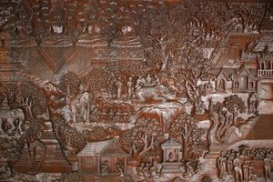 チェンマイのワット・プラ・ドイ・ステープ。救援の様子。タイ 作： Unbekannt