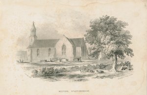 ウィーフォード教会：リトグラフ、1841年 作： Unbekannt