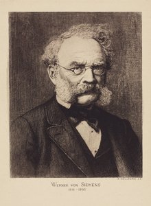 ヴェルナー・フォン・シーメンス、ドイツの電気技師兼発明家、1880 年頃 作： Unbekannter Künstler