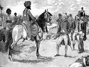 A rendição de William Bailie a Hyder Ali