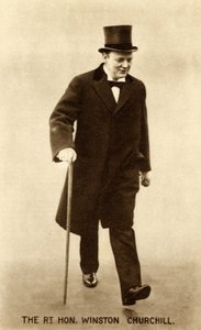 1914年月曜日26日、ハーバート・ヘンリー・アスキス首相を訪問するウィンストン・チャーチル (白黒写真) 作： Unbekannter Künstler