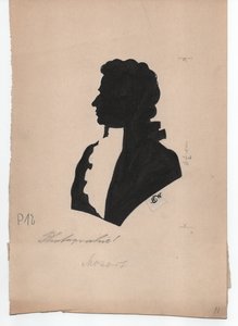 ヴォルフガング・アマデウス・モーツァルト（1756-1791）（1850年頃、シルエット）