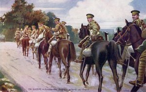 第一次世界大戦：戦線に赴くイギリス軍ハッサー。