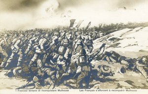 第1次世界大戦：ミュルーズ奪還を目指すフランス軍 作： Unbekannter Künstler