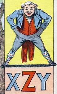 XZYの文字。ABC Les Images en Alphabet "の中のエングレービング。エピナルのイメージング。Pellerin and Cie, printer-publisher, Epinal, 19世紀後半, 1890年頃。10ページ。薄さ：19.5 x 13.5 cm 作： Unbekannt