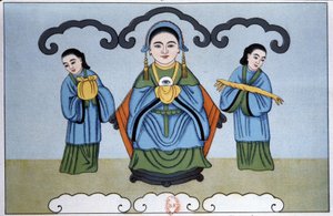 イェン・コアン＝プー・サー、中国の眼光の女神 作： Unbekannter Künstler