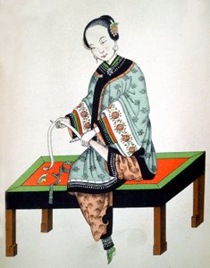 足に包帯を巻く若い中国人 作： Unbekannter Künstler