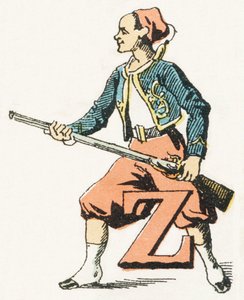 Z - Zouave - Childish Alphabet, Editions Gordinne 1920 (e.g. engraving) 作： Unbekannt