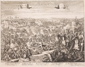 1702年のルザラの戦いに関するリーフレット 作： Unbekannter Stecher