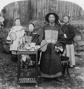 1900年、中国内陸部の官僚、マンダリン、キンコウジンジョウ、1900 作： Underwood and Underwood