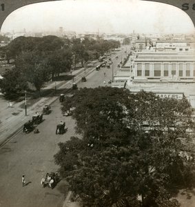 Chowringhee Road、カルカッタ、インド、c1900年代。 作： Underwood and Underwood