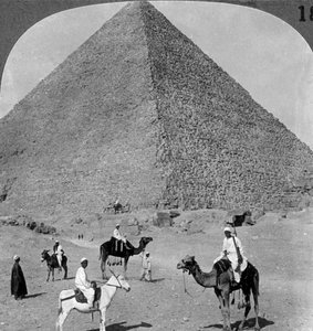 クフス王の墓、ギザの大ピラミッド、エジプト、1905年。