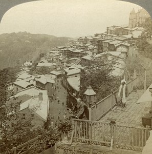 Simla、インドの夏の首都、c1900年代。 作： Underwood and Underwood