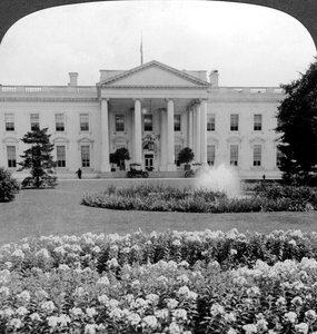 ホワイトハウス、ワシントンDC、米国。 作： Underwood and Underwood