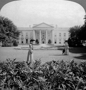 ホワイトハウス、ワシントンDC、米国、19世紀後半。 作： Underwood and Underwood