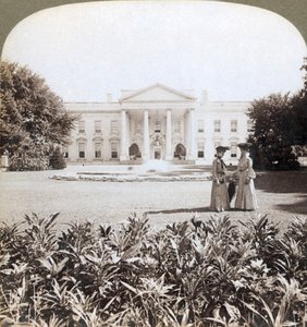 ホワイトハウス、ネーションズチーフの歴史的な邸宅-ノースフロントワシントンDC、1908 作： Underwood and Underwood