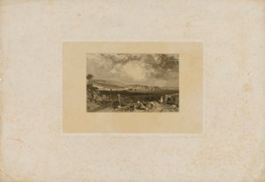 湾に面した町の風景 作： 身元不明