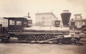[アルトゥーナ修理工場でのペンシルバニア鉄道機関車］ 作： 身元不明
