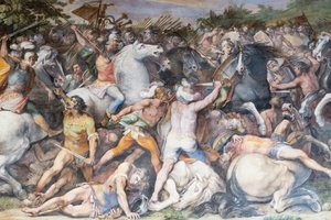 Battle Tullusローマ、イタリア 作： Unknown