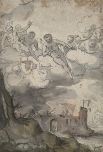 死と悪魔に荒廃した城の上の天体 作： Unknown