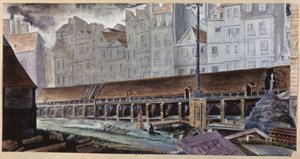 イノセントの墓地。聖イノセント墓地。 作： Unknown