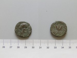 カッパドキアのカエサリア出土のローマ皇帝セプティミウス・セウェルスのコイン 作： Unknown