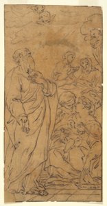 聖家族と聖人 (聖母の降誕), ローマ, S.Giovanni in Fonte 作： Unknown