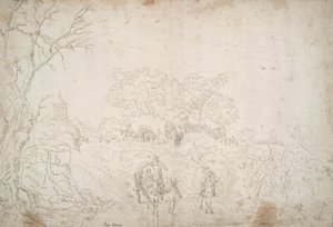 キャラバンのある風景 作： Unknown