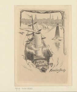 Stacke家からの1911年の新年の願い 作： Unknown