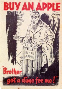 宣伝。リンゴを買う。兄は私のためにダイムを手に入れました！ 1940 作： Unknown