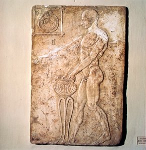 ローマ体育人奉納浮彫り 紀元前2世紀頃のローマ、共和国時代のもの 作： Unknown