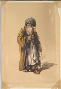 パイプを吸うロシア人またはトルコ人