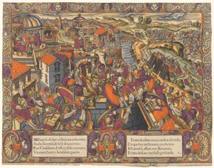 エレミヤの物語: バルクはエレミヤの下で本を書き、カルデア人はエルサレムを包囲し、エレミヤは溝に入れられた (エレミヤ 36-38) 作： Unknown