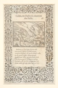 a) カリストがジュノに殴られて熊に姿を変えた。 裏面: b) カリストと彼女の息子が二つ星になる 作： Unknown