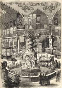 1866年ストックホルム博覧会 - 美術・産業美術展 - Stockholmsutstallningen 1866年 - ストックホルム - 美術・産業美術大博覧会 - グレート・ネフ - フォンテーヌ・モリン - 作： Unknown artist
