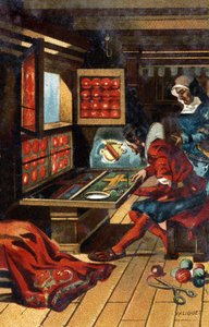 1546年のシャスブリエ（あらゆる教会の服を作る職人）。19世紀後半のクロモリトグラフ。 作： Unknown artist