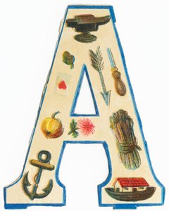 A：アンビル、アーティチョーク、矢印、ハートのエース、千枚通し、リンゴ、アスター、アンカー、ノエの弧、アスパラガス（カラーリト）