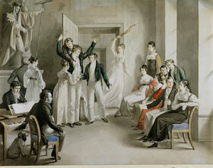 "アダムとイヴと堕落』、『シューベルト派』が演じた茶番劇 作： Unknown Artist